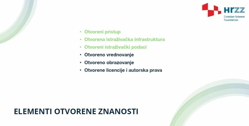 otvorena znanost HRZZ