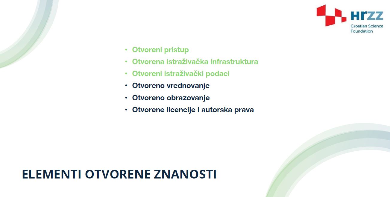 otvorena znanost HRZZ